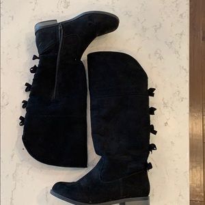 Little girl knee high boots